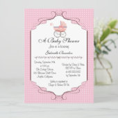 Baby shower simple et élégant Invitation personnal (Debout devant)