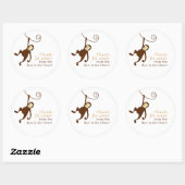 Baby shower singe pour étiquette (Feuille)