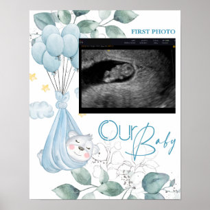 Baby Shower. Slapen Baby Beer Poster