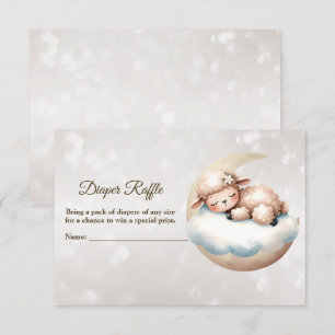Baby shower Slapen Baby Dier Luier Raffle Informatiekaartje