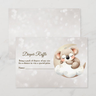 Baby shower Slapen Baby Dier Luier Raffle Informatiekaartje