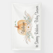 Baby Shower Slinger Kleine Pompoen Spandoek (Verticaal)