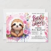 Baby shower Sloth's Paradise Kaart (Voorkant)