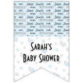 Baby shower "Snips and Snails", bannière Swallowta (Premier drapeau)
