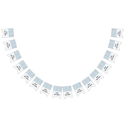 Baby shower "Snips and Snails," Swallowtail Banner (Alle)