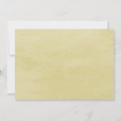 Baby shower Songbird Pair | Invitation jaune (Dos)