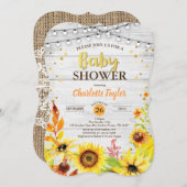 Baby shower-soonbloemkool kaart (Voorkant / Achterkant)