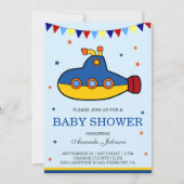 Baby shower sous-marin coloré mignon Invitation (Devant)