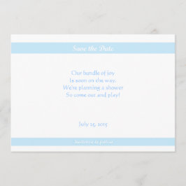 baby shower sparen-de-Dates Blauw Save The Date
