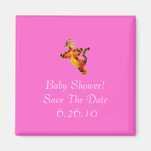 baby shower sparen de Datum Magnet Magneet