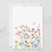 Baby shower speciale leverende vederbloemen kaart (Achterkant)