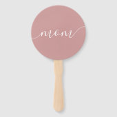 Baby Shower Spel Handventilator Mama Of Papa Handwaaier (Achterkant)