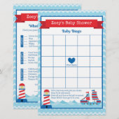 Baby shower spel in autisch thema (Voorkant / Achterkant)