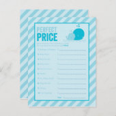 Baby shower spel - Perfecte prijs - Blue Whale Uitnodiging Briefkaart (Voorkant / Achterkant)