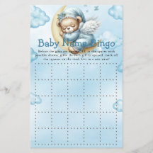 Baby shower spel Teddy Bear Bingo