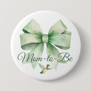 Baby Shower Speld voor toekomstige moeder van een  Ronde Button 7,6 Cm