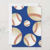 Baby shower sportif de baseball Invitation - Oh Bo (Dos)