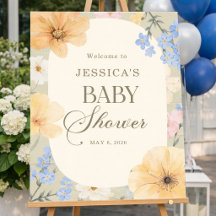 Baby shower, Spring, Floral, Summer,Gender neutral