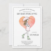 Baby shower springen per post kaart (Voorkant)