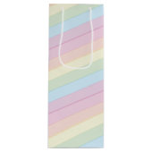 Baby shower Sprinkle Rainbow Raindrop Cloud Wijn Cadeautas (Voorkant)