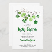 Baby shower St. Patrick Invitation (Devant / Derrière)