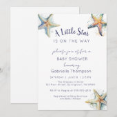 BABY SHOWER STARFISH Invitation (Devant / Derrière)