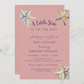 BABY SHOWER STARFISH Invitation (Devant / Derrière)