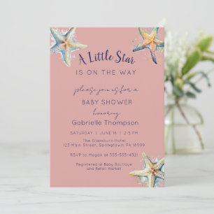 BABY SHOWER STARFISH Invitation