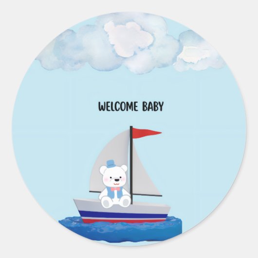 Baby Shower Sticker (Devant)