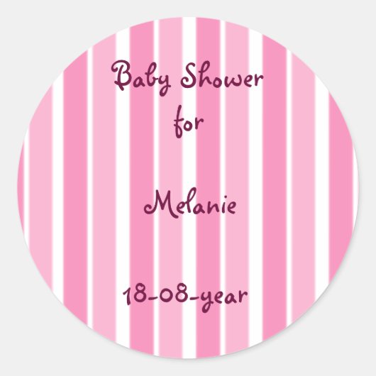 Baby shower sticker (Voorkant)