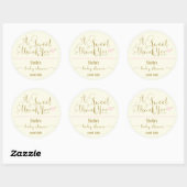 BABY SHOWER STICKER | Hartelijk dank (Vel)
