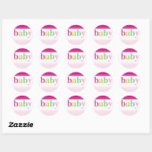 BABY SHOWER STICKER :: lettres à motifs bébé 3 (Feuille)