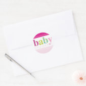 BABY SHOWER STICKER :: lettres à motifs bébé 3 (Enveloppe)