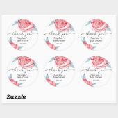 Baby shower Sticker Peonies (Feuille)