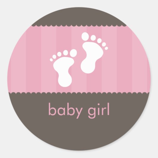 BABY SHOWER STICKER :: pieds heureux 1 (Devant)