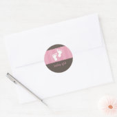 BABY SHOWER STICKER :: pieds heureux 1 (Enveloppe)