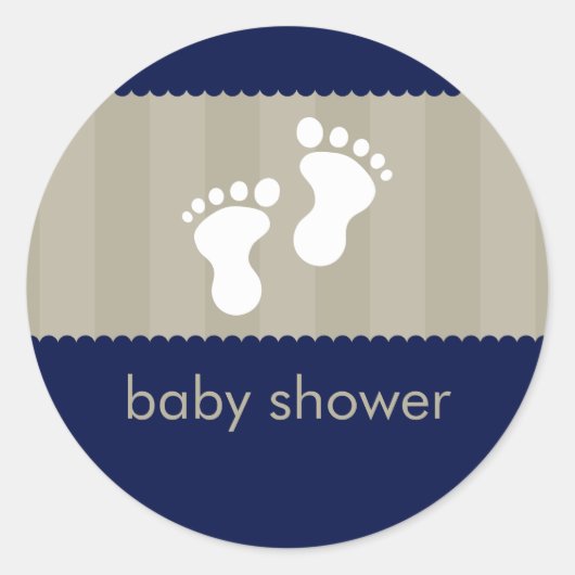 BABY SHOWER STICKER :: pieds heureux 11 (Devant)