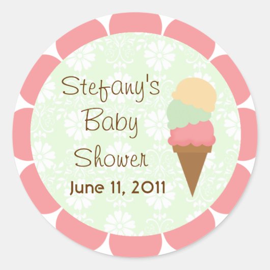Baby shower Stickers (Voorkant)