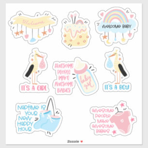 Baby shower Stickers