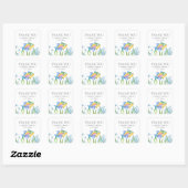Baby shower Stickers Kleurrijke Waterverf Vis (Vel)