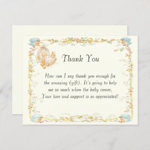 baby shower  stijl Hartelijk dank Kaart