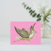 BABY SHOWER STOREN UITNODIGING BRIEFKAART (Staand voorkant)