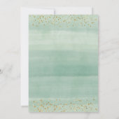 BABY SHOWER succulent CACTUS carte d'invitation (Dos)