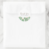 Baby shower succulent Cactus merci autocollant (Sac)