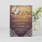 Baby shower Sugar & Spice & Alles wat Nice Rustig  Kaart (Staand voorkant)