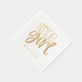 Baby shower sur mesure C'est une serviette de serv (Droite)