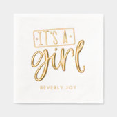 Baby shower sur mesure C'est une serviette de serv (Recto)