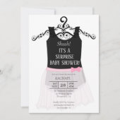 Baby shower surprise Ballerina Invitation (Devant)