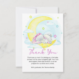 Baby shower Sweet Dreams Bedankkaart