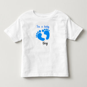 Baby shower T-shirt ontwerp voor jongens